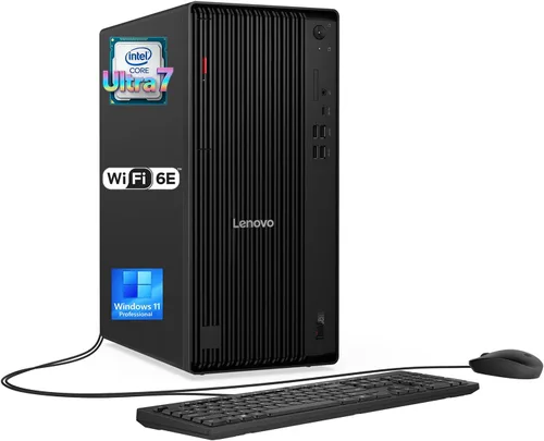 Lenovo ThinkCentre M90t Gen 6 A.I. PC • Computadora de escritorio Intel Ultra 7 265K de 20 núcleos • DDR5 de 16 GB • SSD de 1 TB • Office 365 para