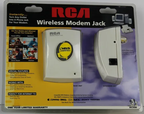 RCA Conector de módem inalámbrico compatible con identificación de llamadas RC930