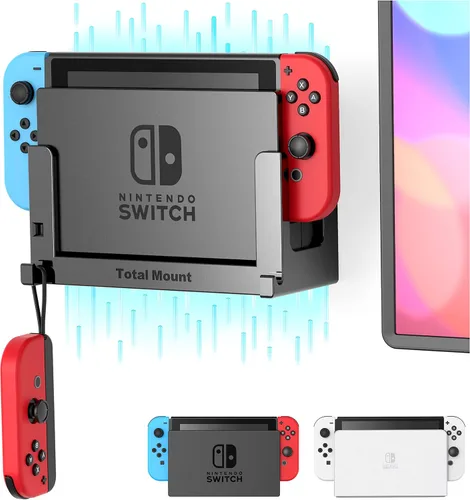 TotalMount Soporte de Pared para Nintendo Switch 1 (Monta Switch 1 detrás de la TV) – Switch 1 Negro